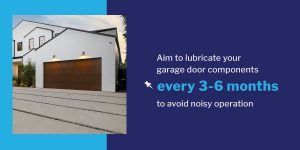 garage door lubrication should be completed every three to six months